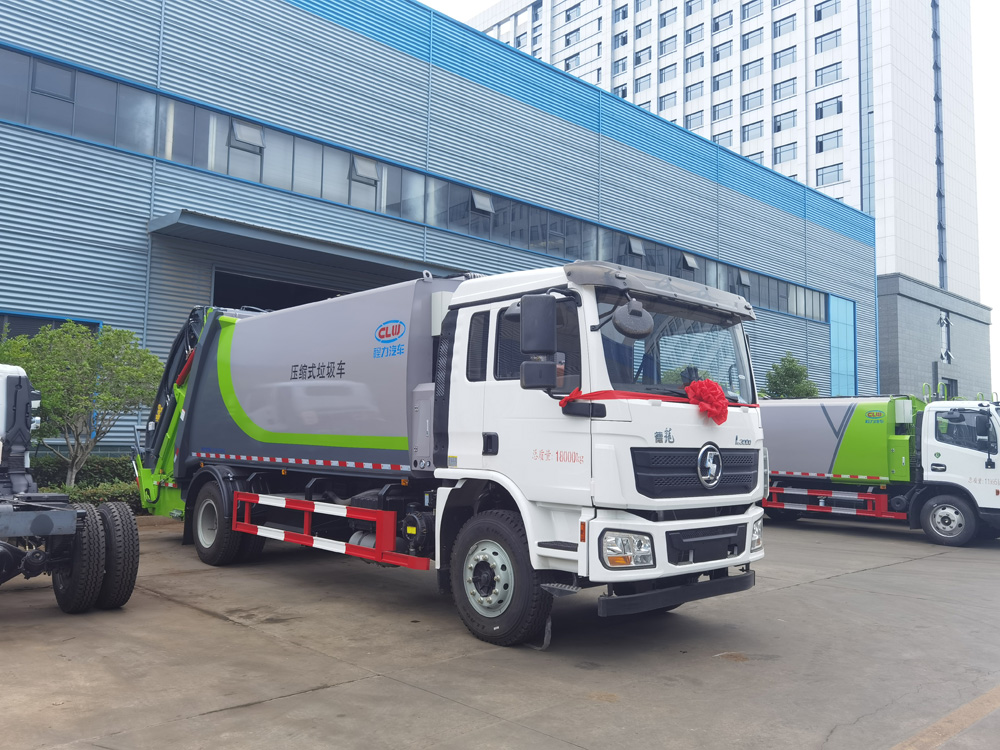 新款陜汽德龍L3000 14方壓縮式垃圾車